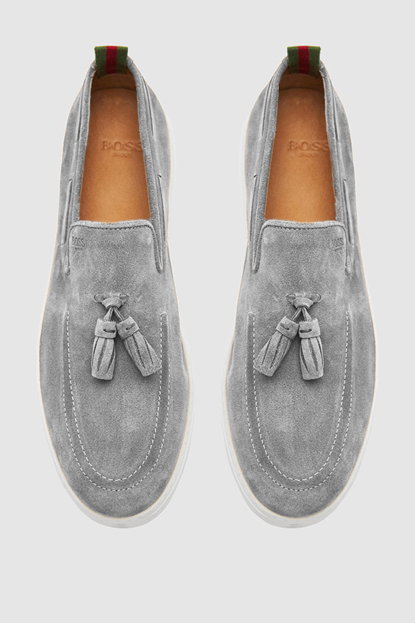 ΠΑΠΟΥΤΣΙΑ BOSS SHOES - GRAY 939 SUEDE